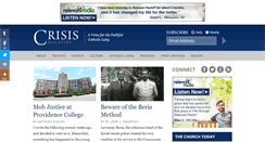 Desktop Screenshot of crisismagazine.com